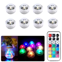 rgb submersible lights with remote control battery operated led underwater night lamps for vase bowl outdoor wedding party decor
