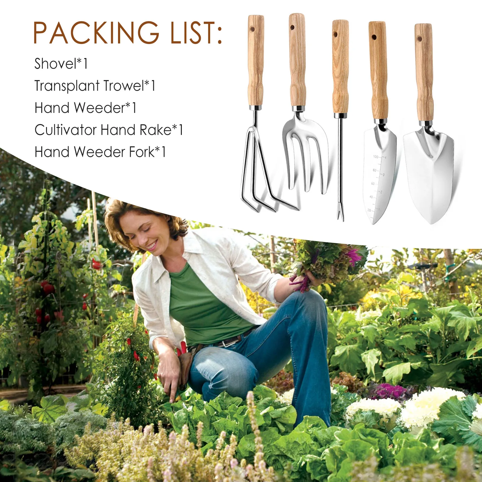 

Multifunctional Hand Weeding Tools Hand Weeder Fork Cultivator Hand Rake Transplant Tool Planting Gadgets Gardening Tool