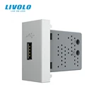 Аксессуары для гнезда LIVOLO с слабым током, серый модуль 22,5 мм для компьютерного ТВ, телефона, свободная комбинация (без металлической пластины)