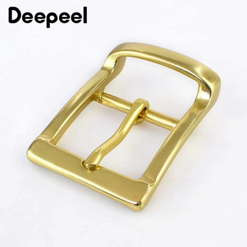 Deepeel 1 шт. 40 мм цельная латунная пряжка для ремня мужчин 38-39 ремни металлические