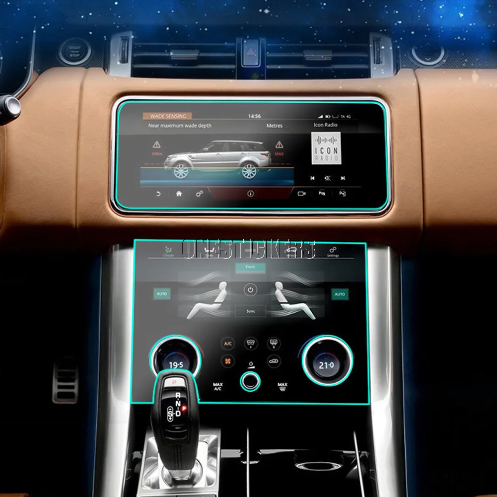 Автомобильный Центральный экран для кондиционера защитная пленка из ТПУ Land Rover