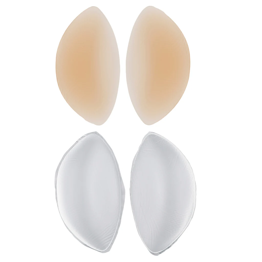 

1 Pair Silicone Bra Insert Pads Push Up Breast Enhancers Underwear Removeable Invisable Women Bra Pads for Swimsuit Bikini