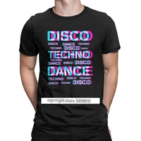 disco dance techno t shirts men cotton novelty t shirt music audio trance hardcore tee fitness clothes christmas day