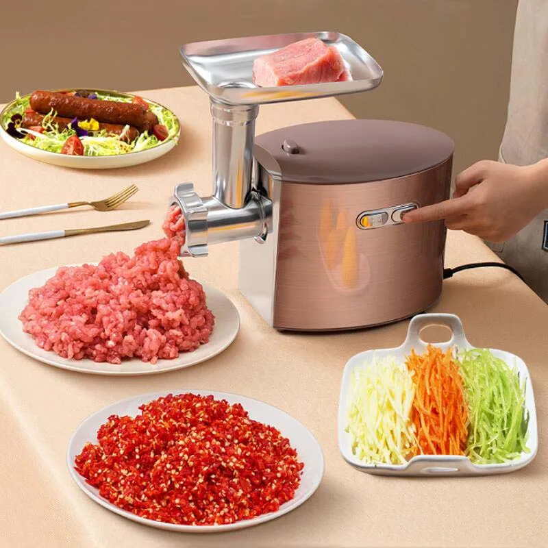 

Multifunctional meat grinder household sausage filling machine hotel kitchen slicer food processor electric meat grinder