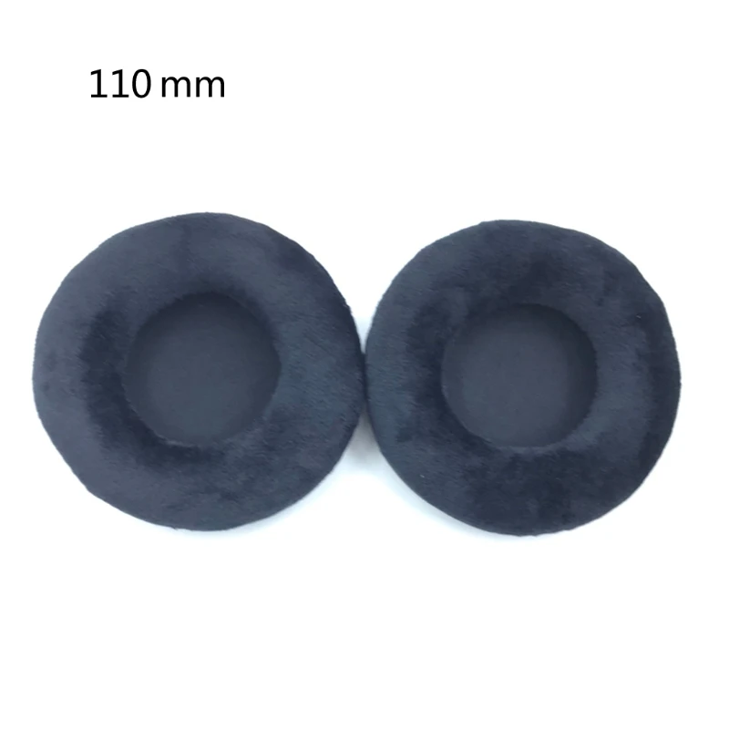 

2022 New 2Pcs/1Pair Velvet Universal Headphone Cushions Replacement Ear Pads Cushion 70mm 90mm 60mm-110mm For All Earphone