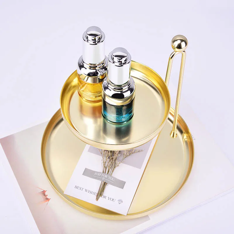 Двухслойный стеллаж для хранения специй косметический держатель поднос