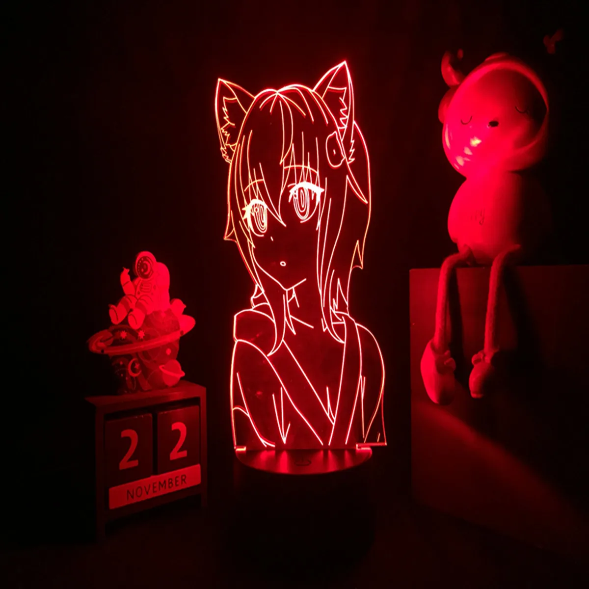 

Светодиодный ночник DxD Toujou Koneko для старшей школы, декоративный ночник для спальни, детский подарок на день рождения, ночсветильник для манги...