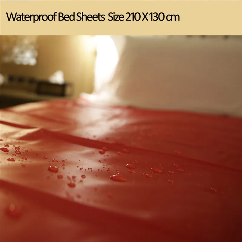 Size 210 X 130cm Red Массажный спа s-e-x водонепроницаемые простыни матрас из ПВХ крышка нет аллергии также может предотвратить старым людям и детям мочить кровать - Цвет: Size 210 X 130cm Red