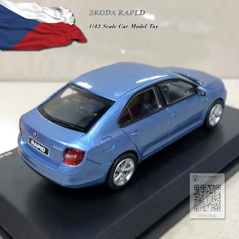 ABREX 1/43 реальные игрушки SKODA RAPLD литая металлическая модель автомобиля игрушка для