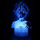 Акриловый ночник, лампа манга семь смертных грехов, гаджет для дома, комнаты, светильник льник, фигурка мелиодаса, детская настольная лампа, подарок