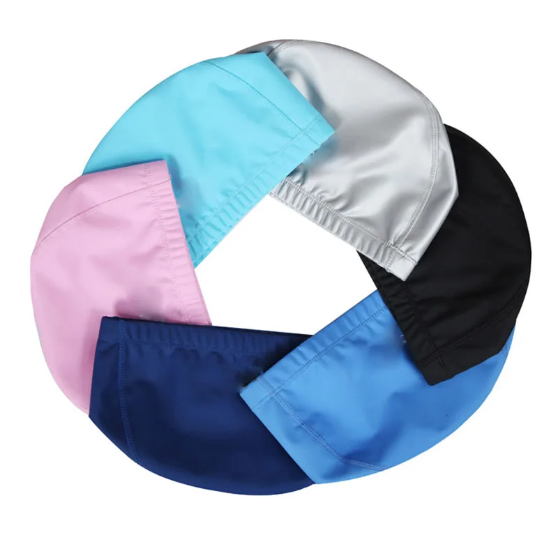 Водонепроницаемая шапка для плавания PU эластичная шапочка бассейна защищает уши