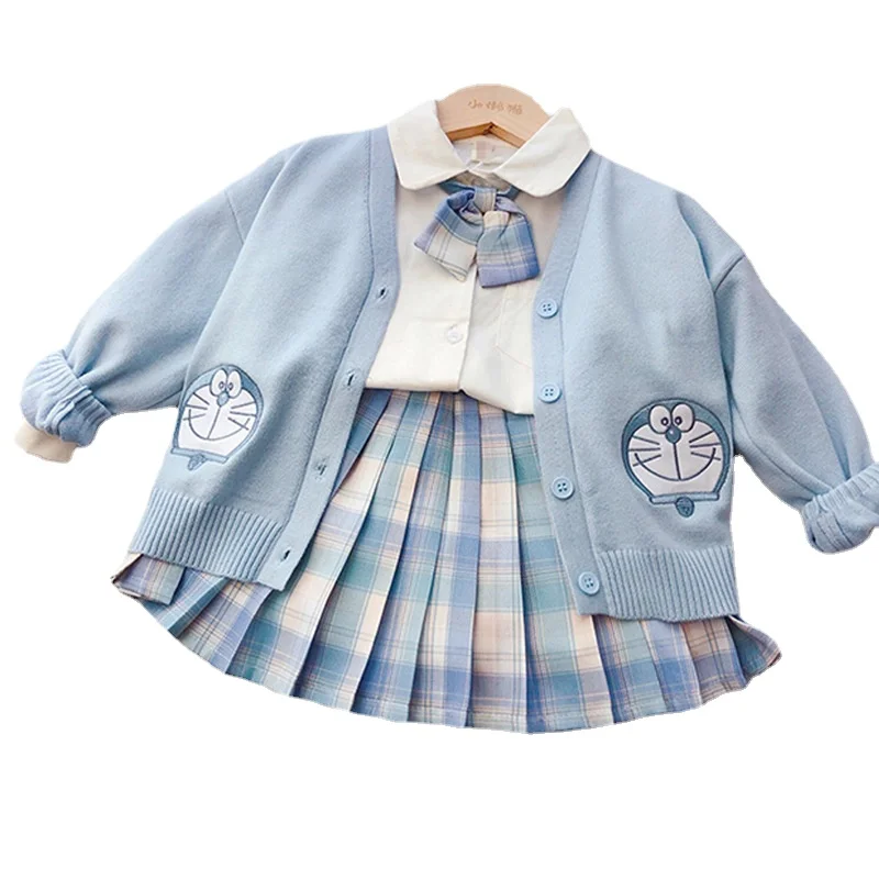 2021 японская Униформа JK для девочек Весенняя Детская Косплей Дораэмон кошка