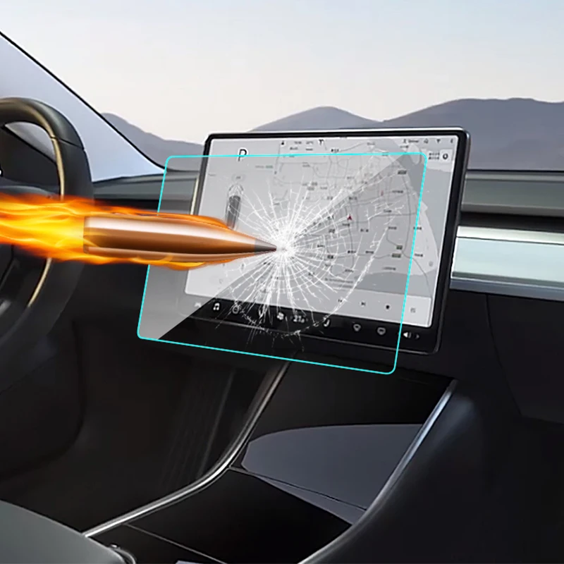 Закаленная пленка для экрана навигатора GPS на приборной панели автомобиля с
