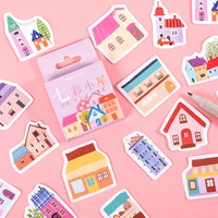 46 sheetsbox of different house decoration stickers diy craft diary scrapbook planner kawaii label stickers