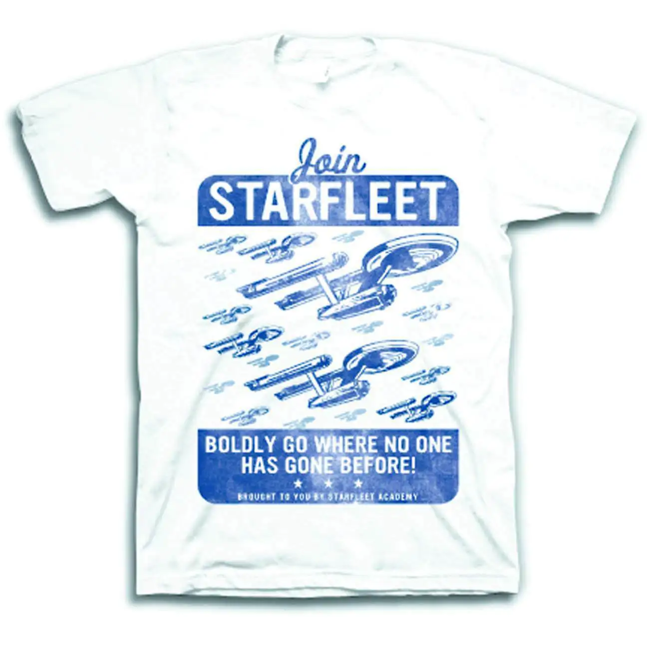 Звездный путь: присоединяйтесь к белой футболке Звездного флота|Мужские