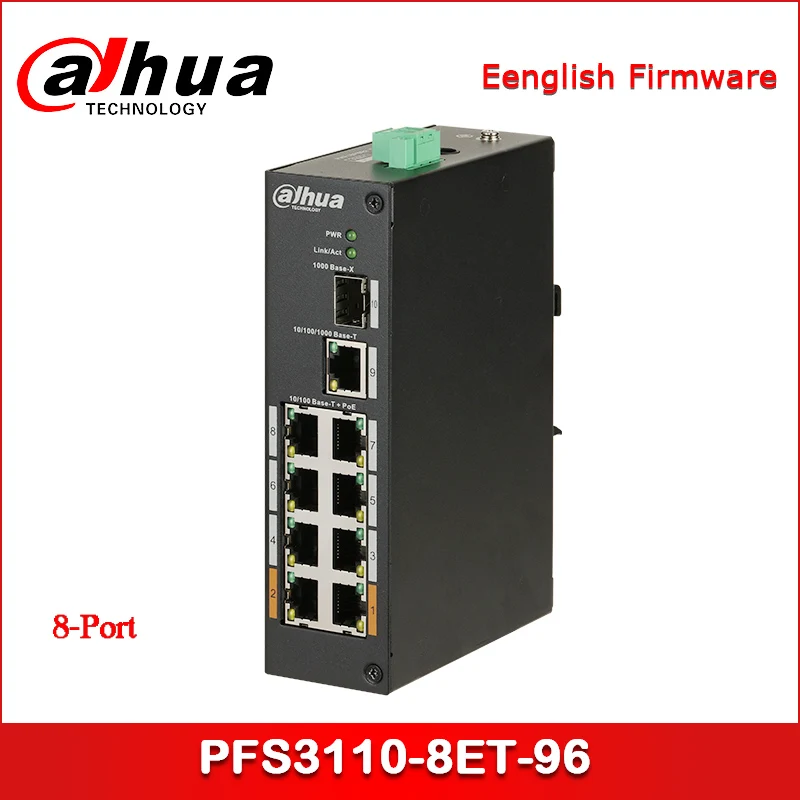 Переключатель Dahua с питанием от сети Ethernet 8 портов переключатель по