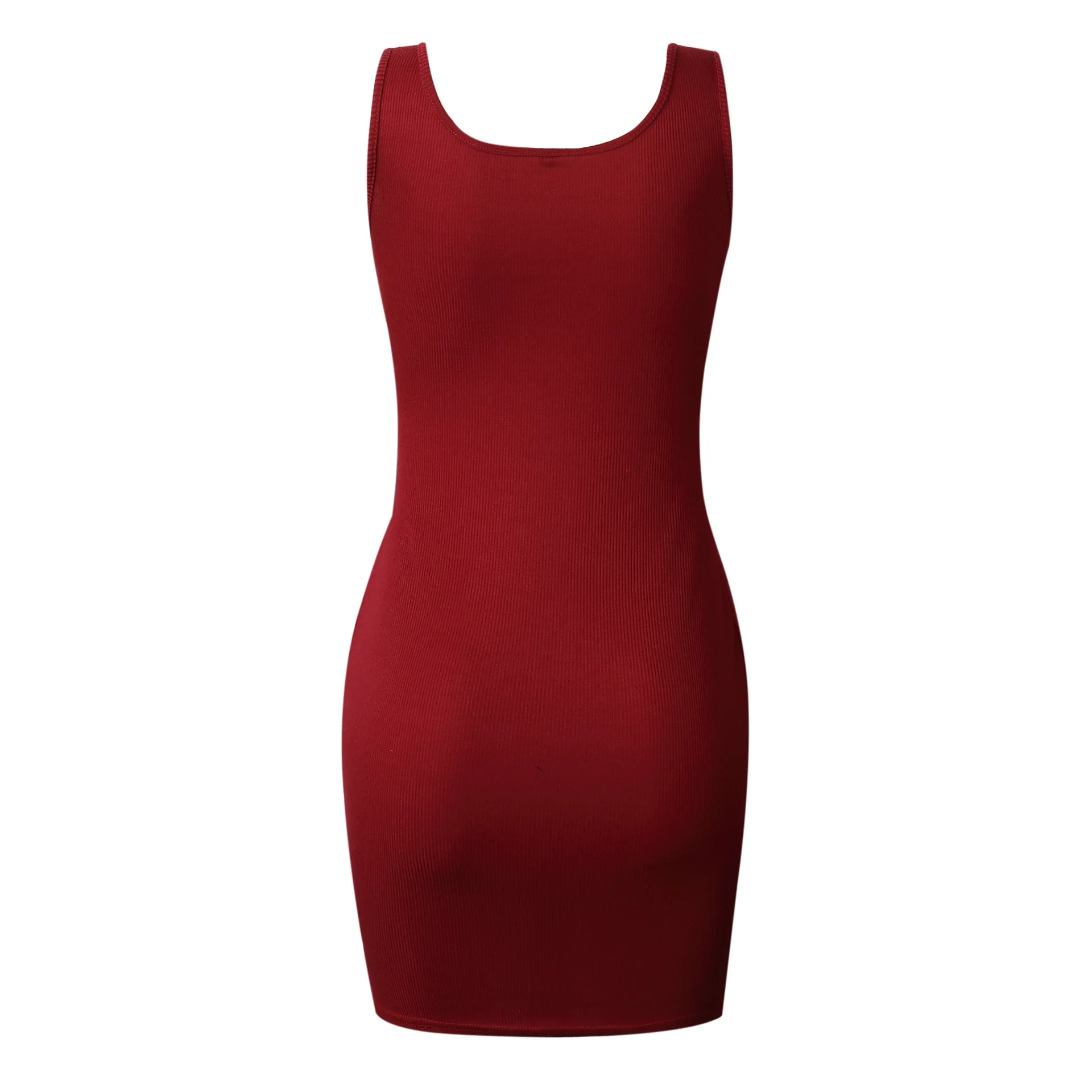 женское летнее платье 2019 вязаное без рукавов платья больших размеров модная