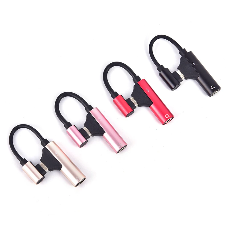 2 в 1 USB C аудио кабель Тип до 3 5 мм разъем Aux Наушники вызов музыка Зарядка адаптер