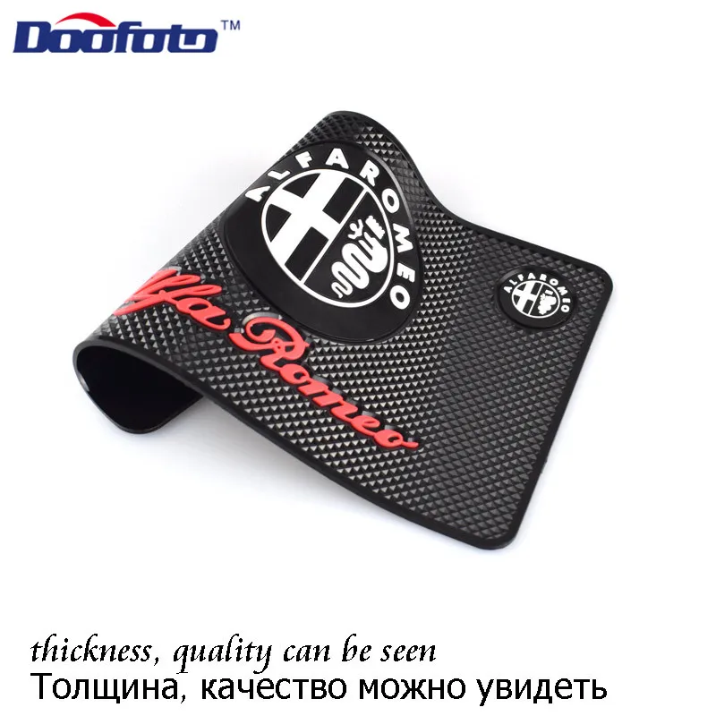 Doofoto Car Interior Sticker Anti Slip Mat for Renault, Abarth, Opel, SAAB, Daewoo, Alfa Romeo - Dashboard Pad Styling Accessories image 3
