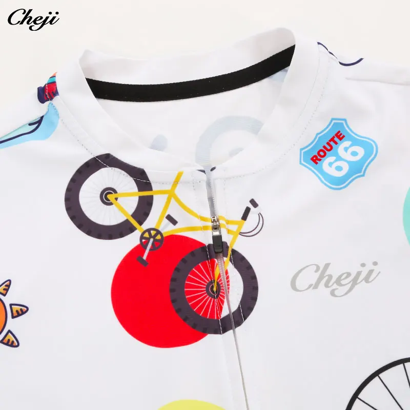 

CHEJI Cycling Jersey women road bike MTB summer quality fabric breathable