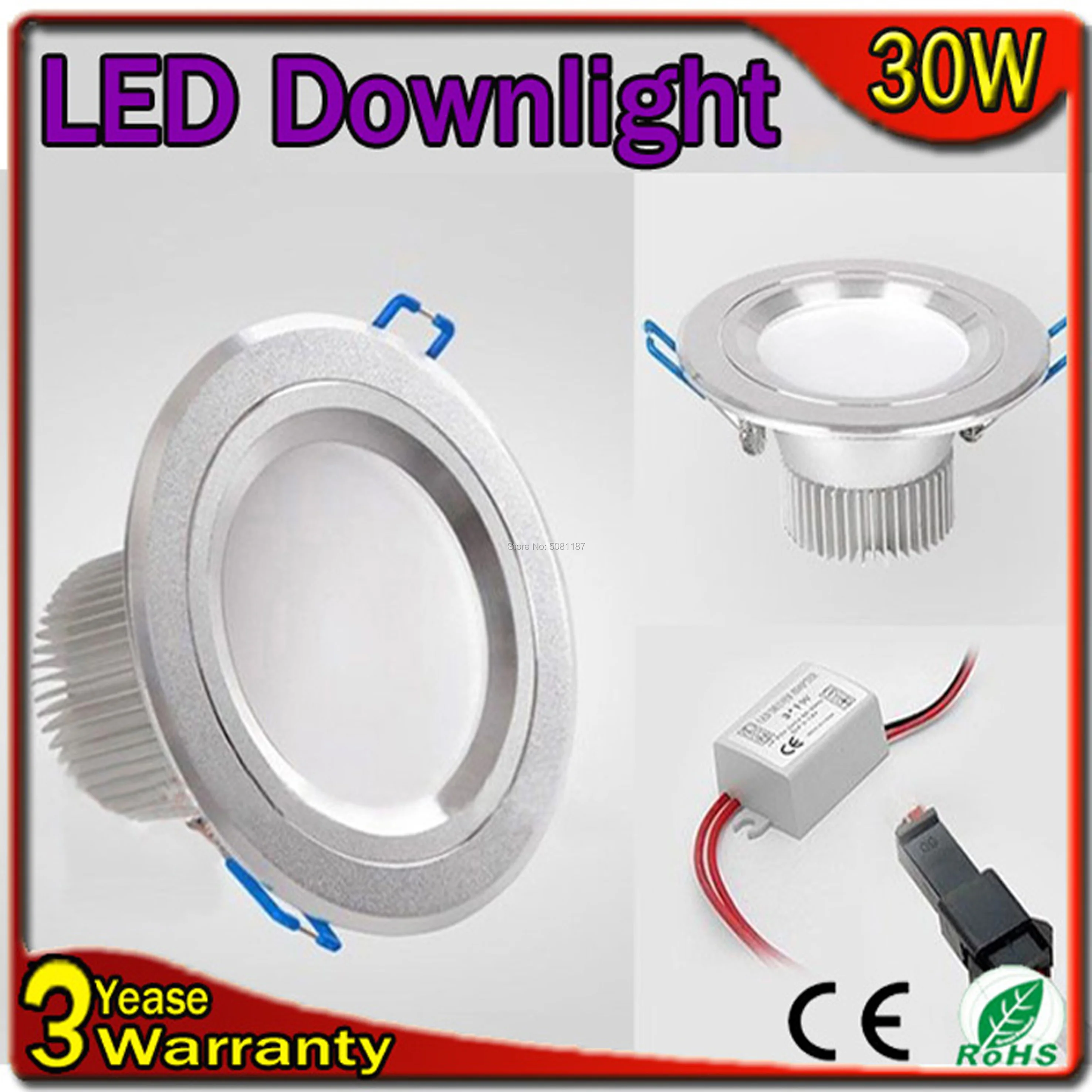 Светодиодный светильник с регулируемой яркостью 10 шт./лот 3 года гарантии 30