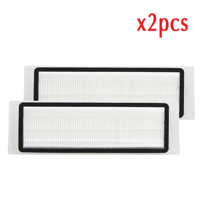 2pcs-filter Разделочная ткань Hepa фильтр боковая круглая щетка подходит для Xiaomi Roborock робот S50 S51 пылесос запасные части наборы - Цвет: 2pcs-filter