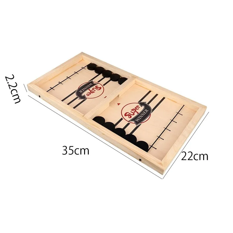 

Portable Board Games Fast Slingpuck Board Game Wood Sling Puck Game Indoor Adult Child Family Party Game Toys Fast Hockey