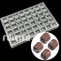 48 hole mini oblong polycarbonate chocolate mold for baking small pill bonbons candy mould bakeware cake confectionery tool