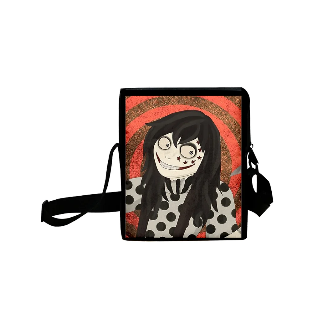 

Fashion creepypasta 3D Merch funny casual mini messenger bag backpack lightweight messenger mobile phone bag Kawaii