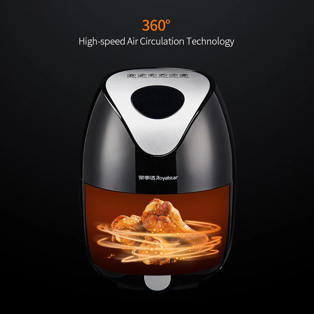 Фритюрница быстрого воздуха 1000 Вт 1 8л многофункциональная воздушная фритюрница