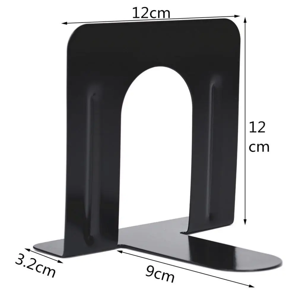 

Non Skid Bookends Metal 5" High One Pair of 2 Bookends Y5K1 Q9C2