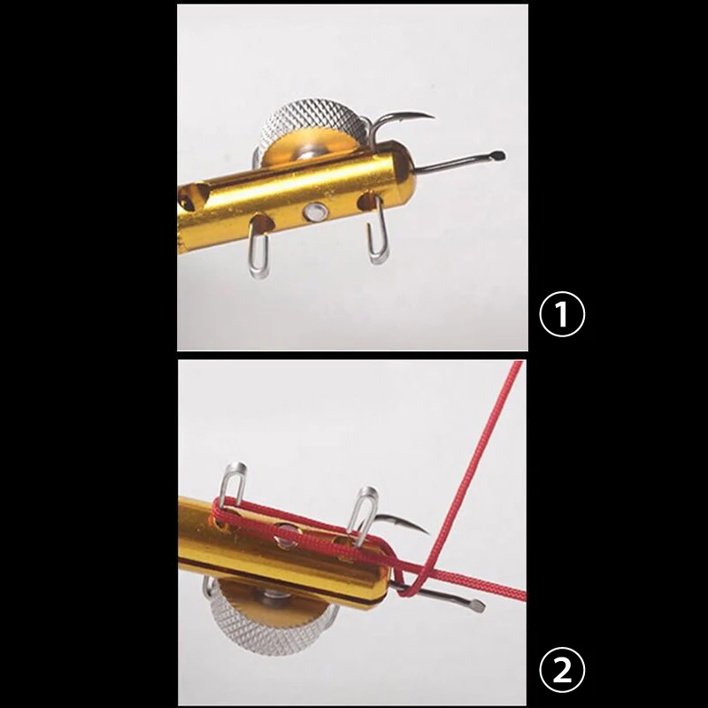 

Fast Fishing Knot Tying Tool Double-Headed Knot Tyer Fishing Line Winder