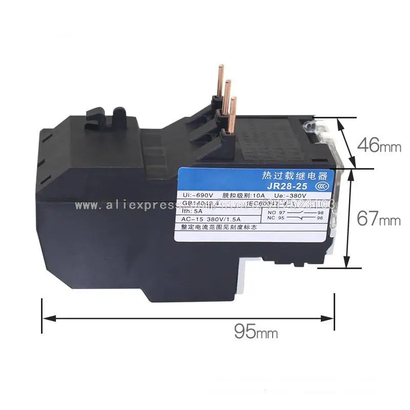 3P JR28-25 LR2 D13 6A 8A 10A 13A 1NO 1NC реле электрической защиты от перегрузки | Обустройство