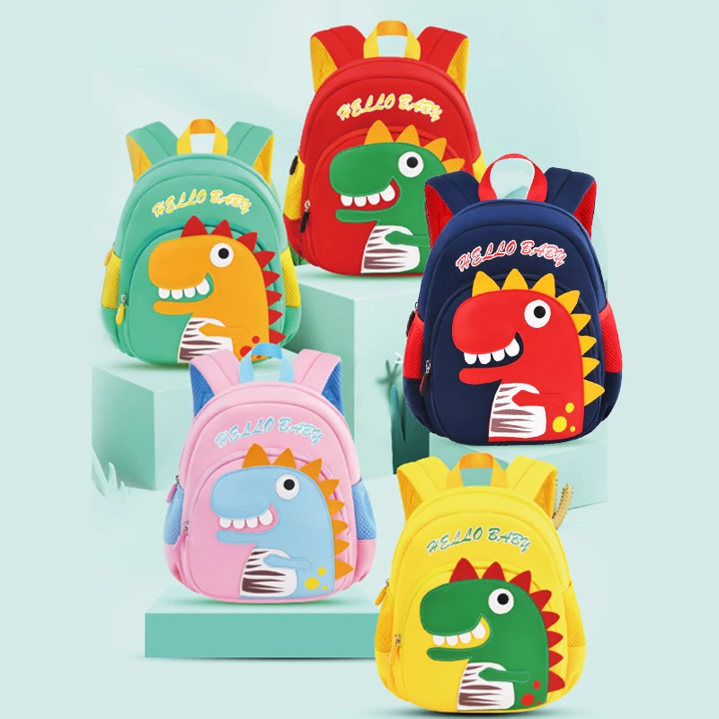 Детская сумка с рисунком динозавра, модный рюкзак с животным, подарок для детей, школьный ранец, весна-осень
