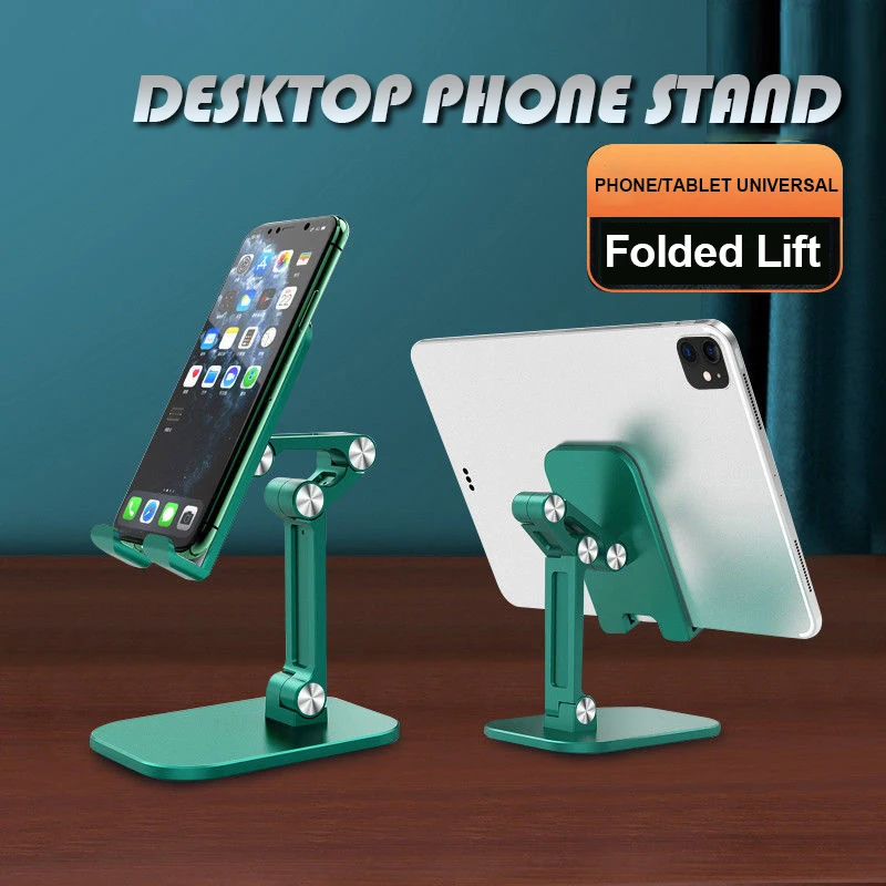z62 desktop foldable phone holder tablet mobile universal metal stand portable live broadcast bracket lift for ipad iphone 11 12 free global shipping