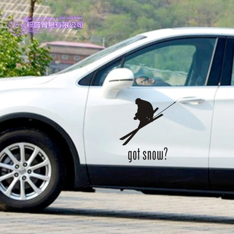 Наклейка на стену для катания лыжах Виниловая наклейка домашнего декора