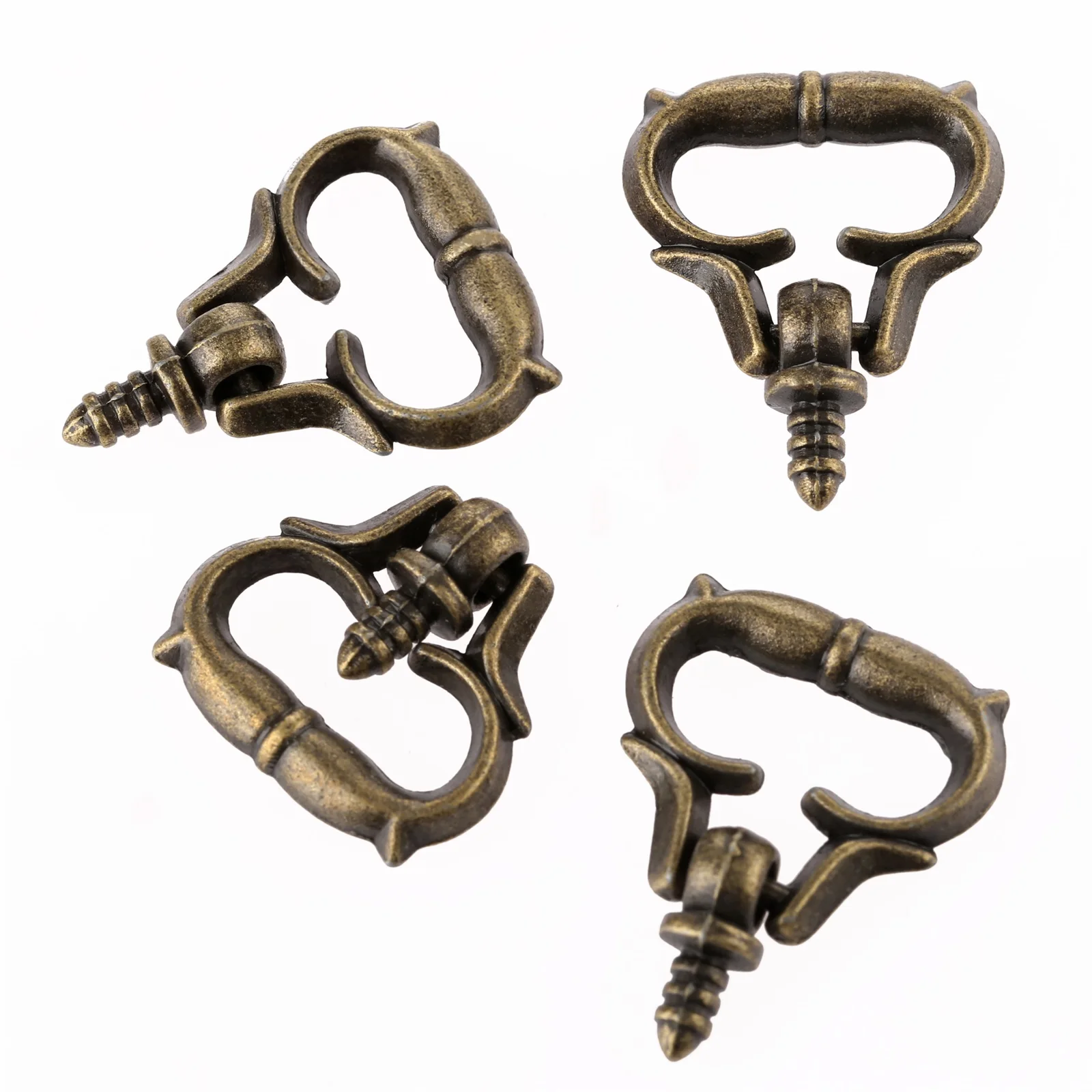 

4 шт. античные бронзовые мини-ручки для ящиков из железа