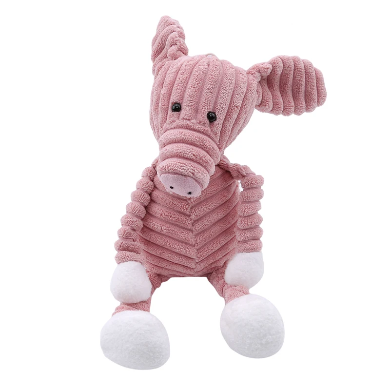 

Torest Animal Plush Toy For Kids Stripe Baby Elephant Lion Fox Rabbit Pig Panda Duck Monkey Soft Stuffed Toys