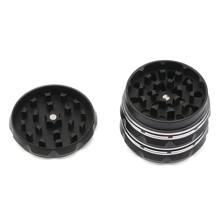 Большая измельчитель для трав с черепом 63 мм 4-слойная металлическая табака дыма