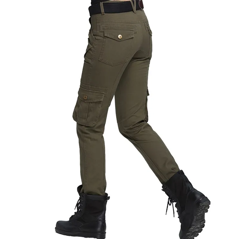

Autumn Casual Women Loose Tactical Trousers Military Cargo Pants Ladies Men Plus Size Army Green Baggy Pants Female