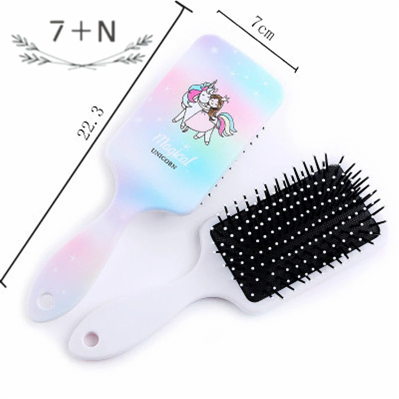 1 шт. Единорог макияж Расческа Щетка для волос инструмент укладки Складная