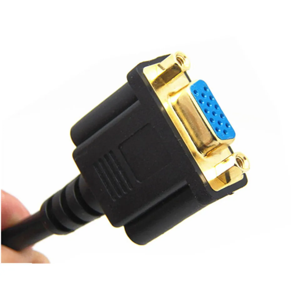 Кабель DVI Male VGA Male/Female кабель для подключения к 24 + 5 поворотов провод видеосъемки с