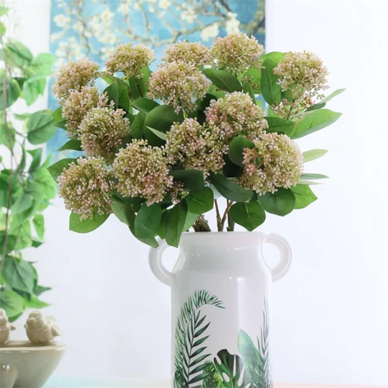 Искусственные короткие коралловые фрукты 7 шт. пластиковые цветы для украшения