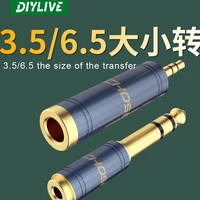 diylive 6 5rpm 3 5 adapter stereo guitar audio plug microphone headphone converter 3 5rpm 6 56 35 large rpm small