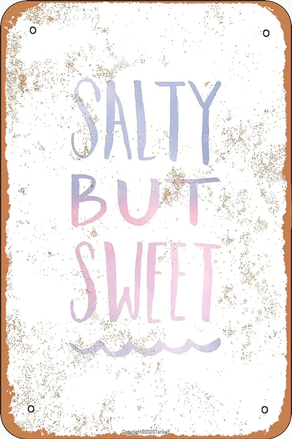 Тарика соленый но сладкий ретро вид 20x30 см железная декоративная плакатная