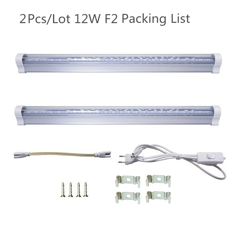 2Pcs 12W F2 Grow Led Gro светодиодный s Phyto лампы светодиодный светильник для растений 12 Вт 24 Вт светильник для растений светодиодный светильник для растений полный спектр светодиодный светильник для растений - Испускаемый цвет: 2Pcs 12W F2 Grow Led