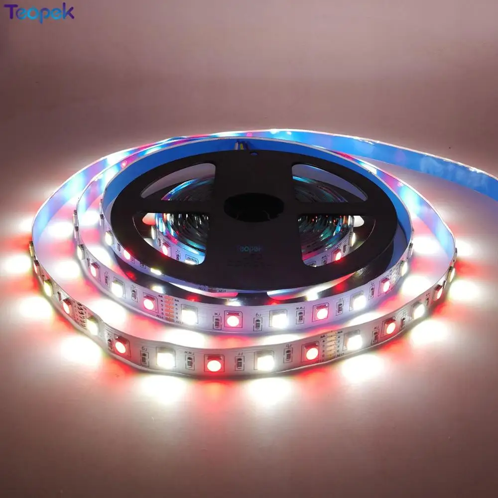RGB CCT светодиодный светильник 5050 RGB+ двойная белая светодиодная лента e праздничное украшение светодиодный светильник s 12 v/24 V 12MM PCB 5m