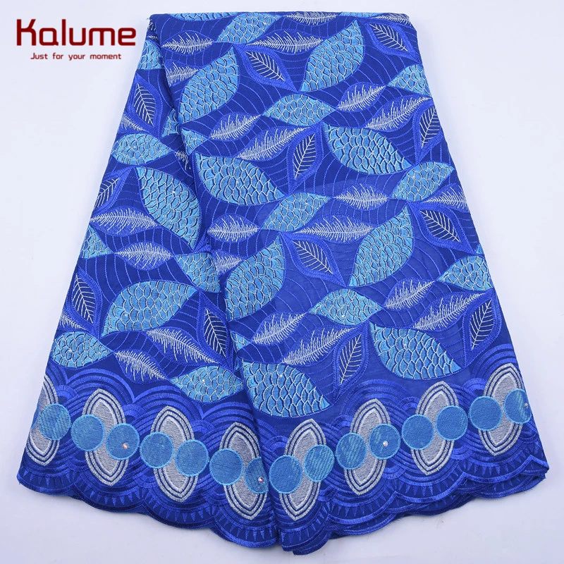 Калуме в африканском стиле Швейцарская хлопчатобумажная кружевная ткань с
