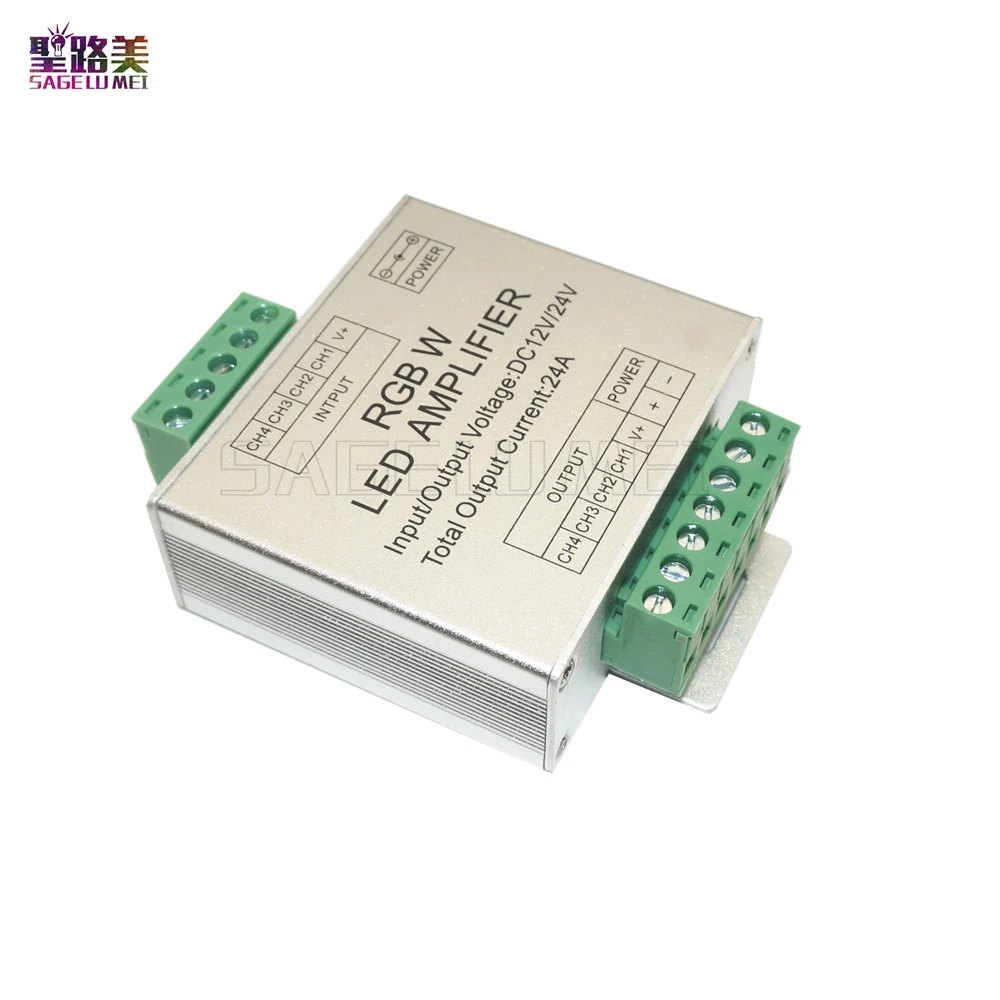 LED усилитель RGBW 24A 4 канальный сигнала для светодиодной ленты|rgbw amplifier|rgbw led amplifierled