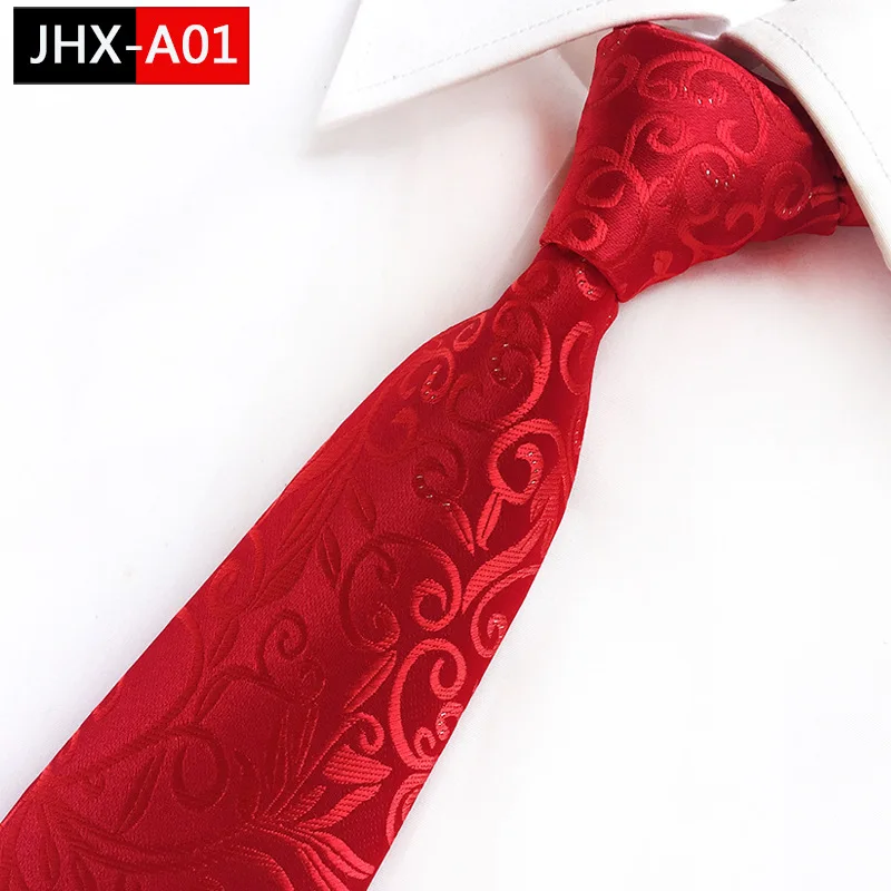 

8cm Polyester Ties for Men Formal Business Neck Tiies Wedding Gift for Men Tie Bridegroom Party Cravat Custom Logo